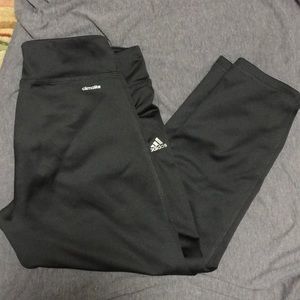 Adidas gray crop tights